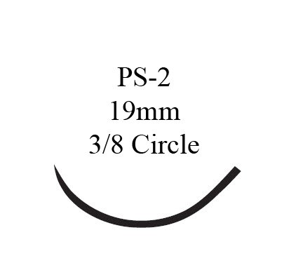 Suture with Needle PDS™ II Absorbable Uncoated Clear Suture Monofilament Polydioxanone Size 5 - 0 18 Inch Suture 1-Needle 19 mm Length 3/8 Circle Precision Point - Reverse Cutting Needle by Ethicon - Suture  J & J Healthcare Systems  ID Z495G
